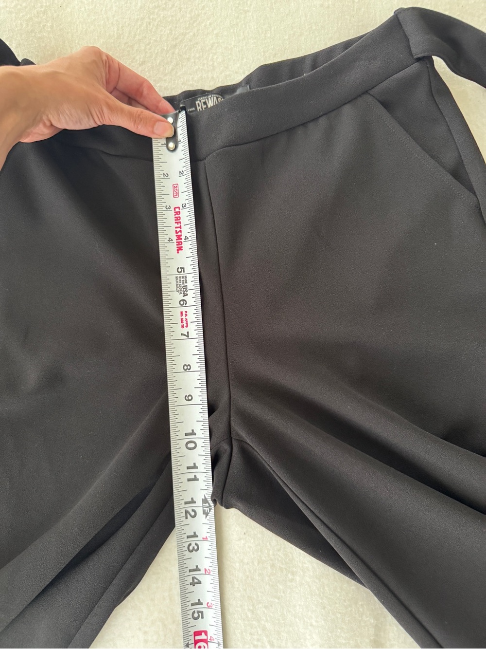 Vintage Rewash Wide Leg Pants Black Size Small career classic - Picture 8 of 10